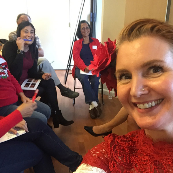 group of women in meeting