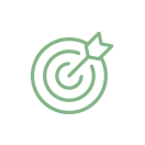 green arrow on target icon