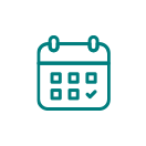 teal calendar icon